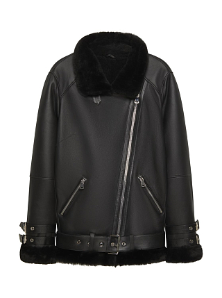 Дубленка biker fur jacket